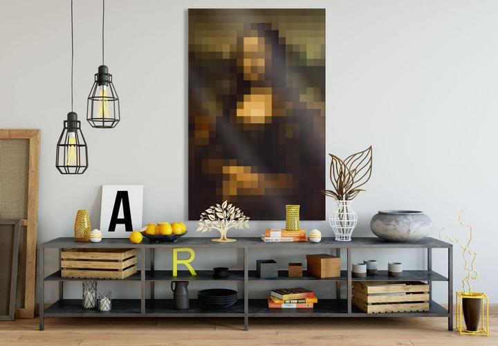 Produktbild Trenddeko Pixelart - da Vinci - Mona Lisa (130 x 200 cm)