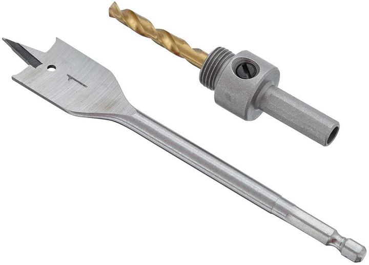 Actual product image Ryobi Wood and metal door deadbolt - installation kit