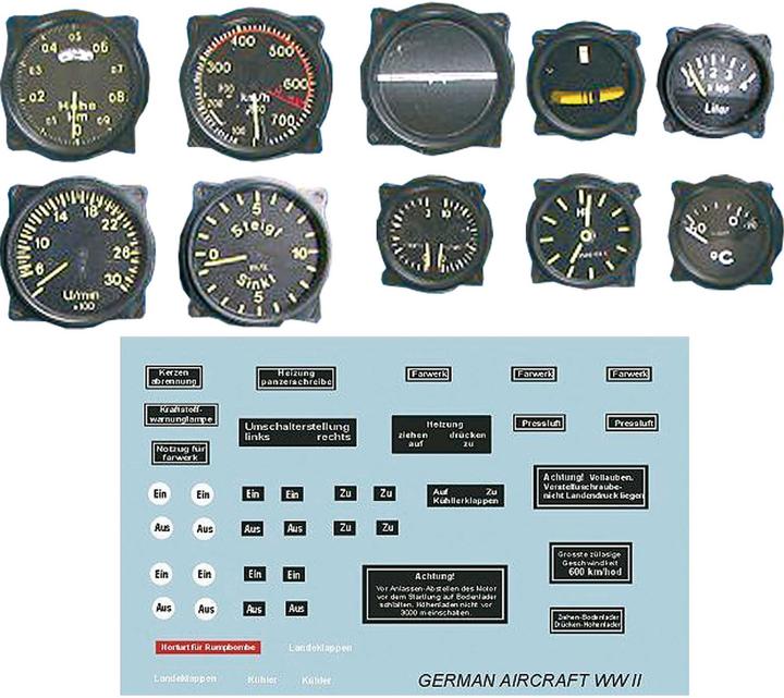 Image du produit Planet-Hobby instruments à l'échelle 1/4 pour avion ii. weltkreig