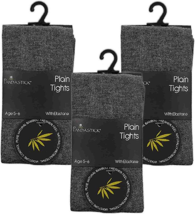 Sock Snob 3er Pack Bambus Strumpfhose für Schul | Einfache Strumpfhose (23 - 26)