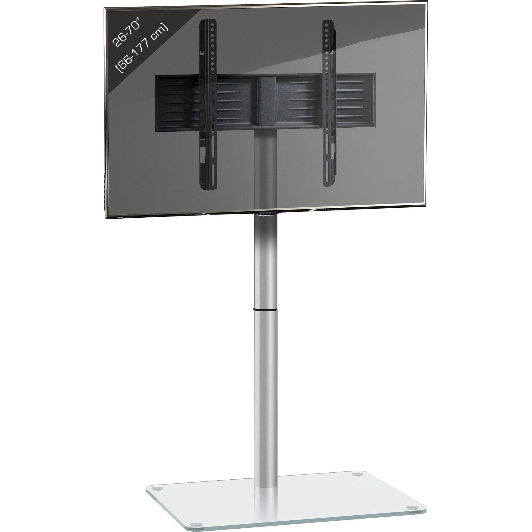 VCM Alani - ohne Zwischenboden (70", 40 kg), TV Ständer, Silber