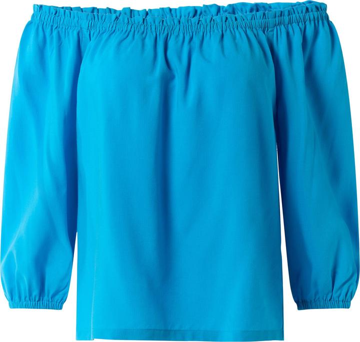 Actual product image Comma Bluse Carmen-Bluse aus Lyocellmix mit elastischem Ausschnitt (32)