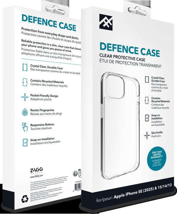 Image du produit Zagg IF Defence - Schutzhülle für iPhone (Apple iPhone 13, Apple iPhone 14, Apple iPhone 15, Apple iPhone 16e)