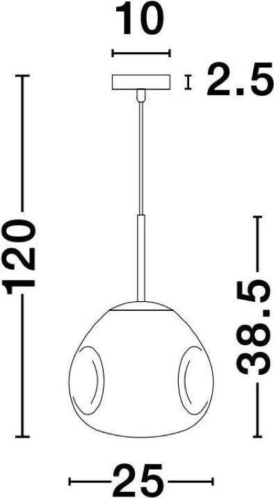 Actual product image Nova Luce Lava (E27)