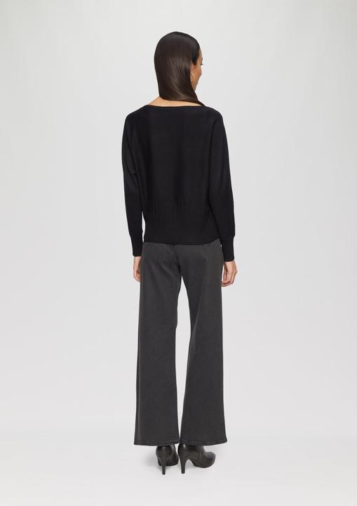 Produktbild s.Oliver Strickpullover Strickpullover mit Strukturmuster am Saum (40)