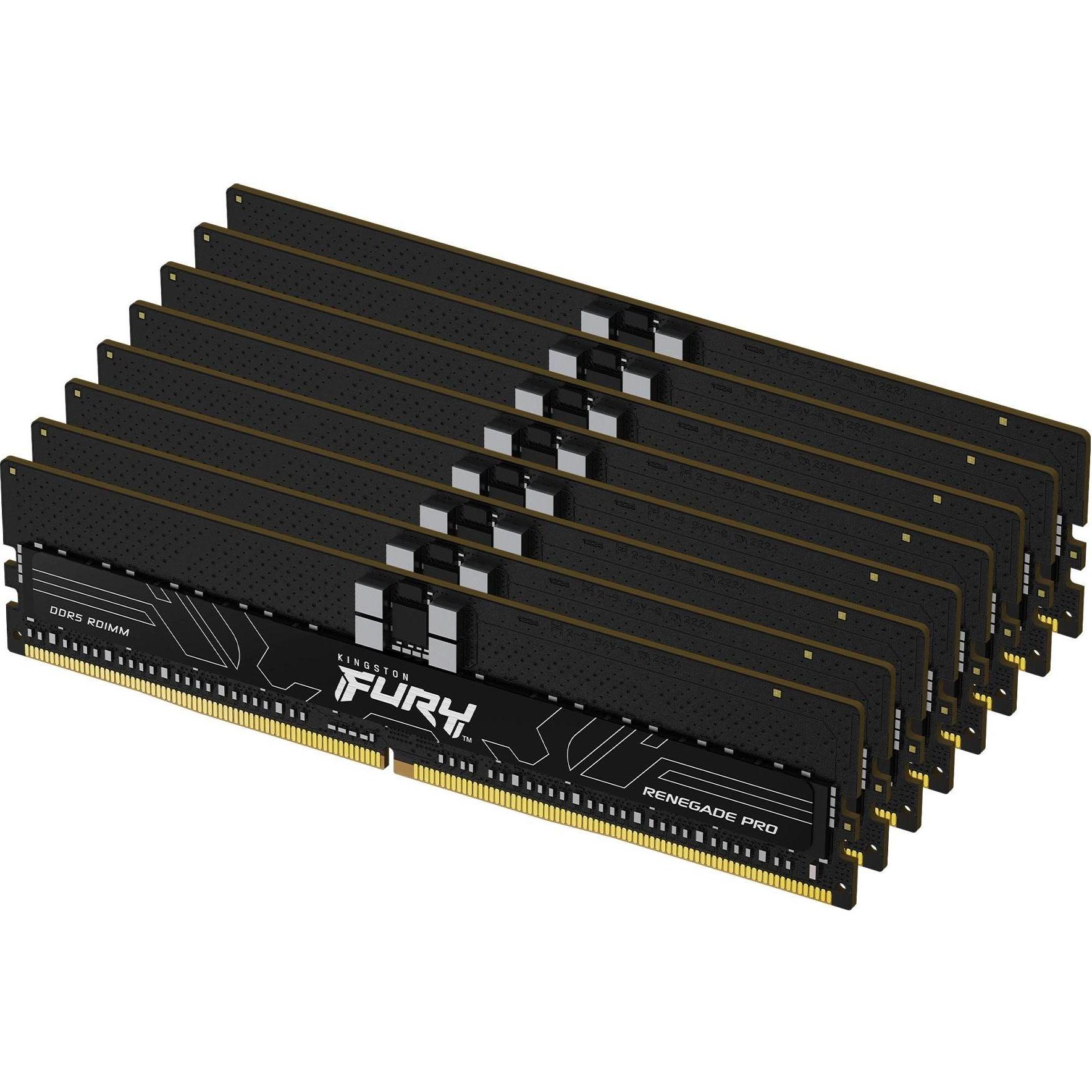 Kingston Fury Renegade Pro (8 x 32GB, 6000 MHz, DDR5-RAM, DIMM), RAM, Schwarz