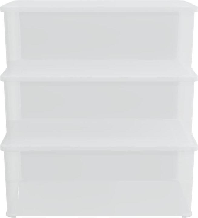 Actual product image vidaXL Aufbewahrungsboxen 6 Stk. Kunststoff 10 L Stapelbar (37 x 26 x 13 cm, 10 l)