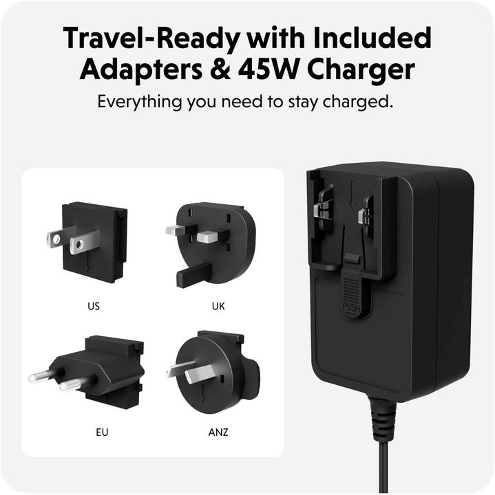 Produktbild Targus HyperJuice QI2 4in1 Charging Stand (45 W)