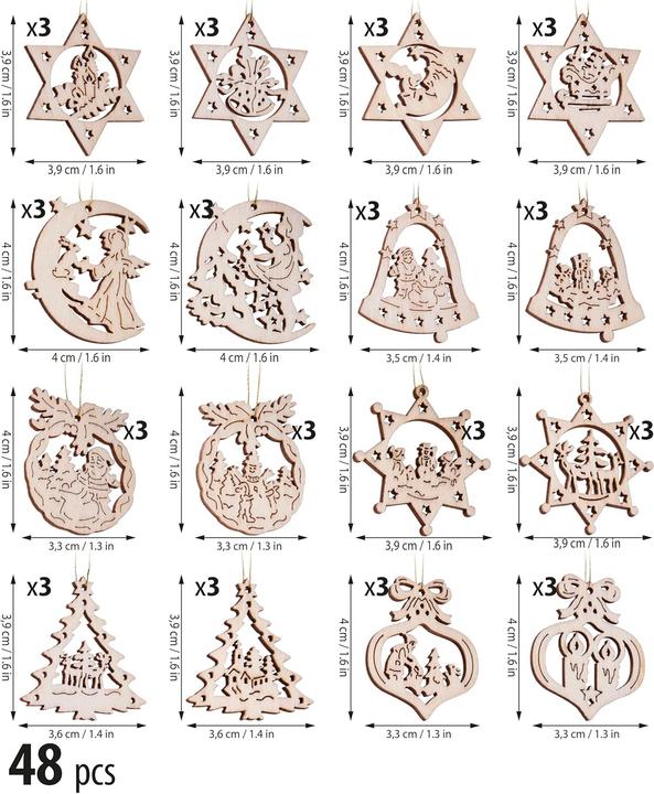 Produktbild Brubaker Weihnachtsanhänger-Set (48x)