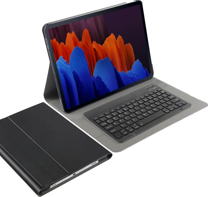 Cazy Tastatur Hülle Kompatibel mit Samsung Galaxy Tab S7 FE/Tab S7 Plus - Schutz Etui mit magnetisch (Eng. Int., Galaxy Tab S7 FE)