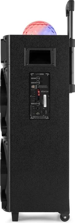 Actual product image Fenton Karaoke set - LIVE290 Party speaker met microfoons en discolamp - Met Bluetooth