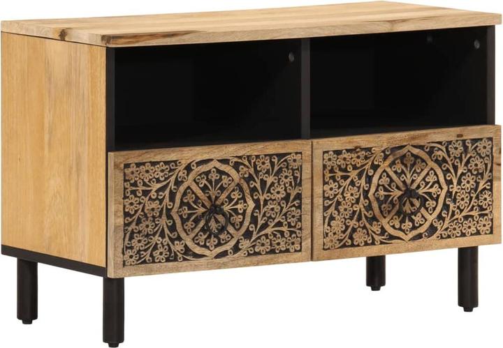 Holzwerkstoff, Eisen, Mangoholz mit natürlichem Finish