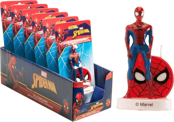 Actual product image Dekora 3D candle Spiiderman (9cm) (1 pcs.)