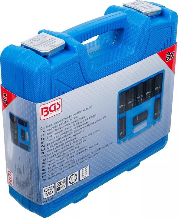 Immagine prodotto BGS Set di chiavi a bussola (32 mm, 24 mm, 22 mm, 27 mm, 30 mm, 38 mm, 28 mm, 36 mm)