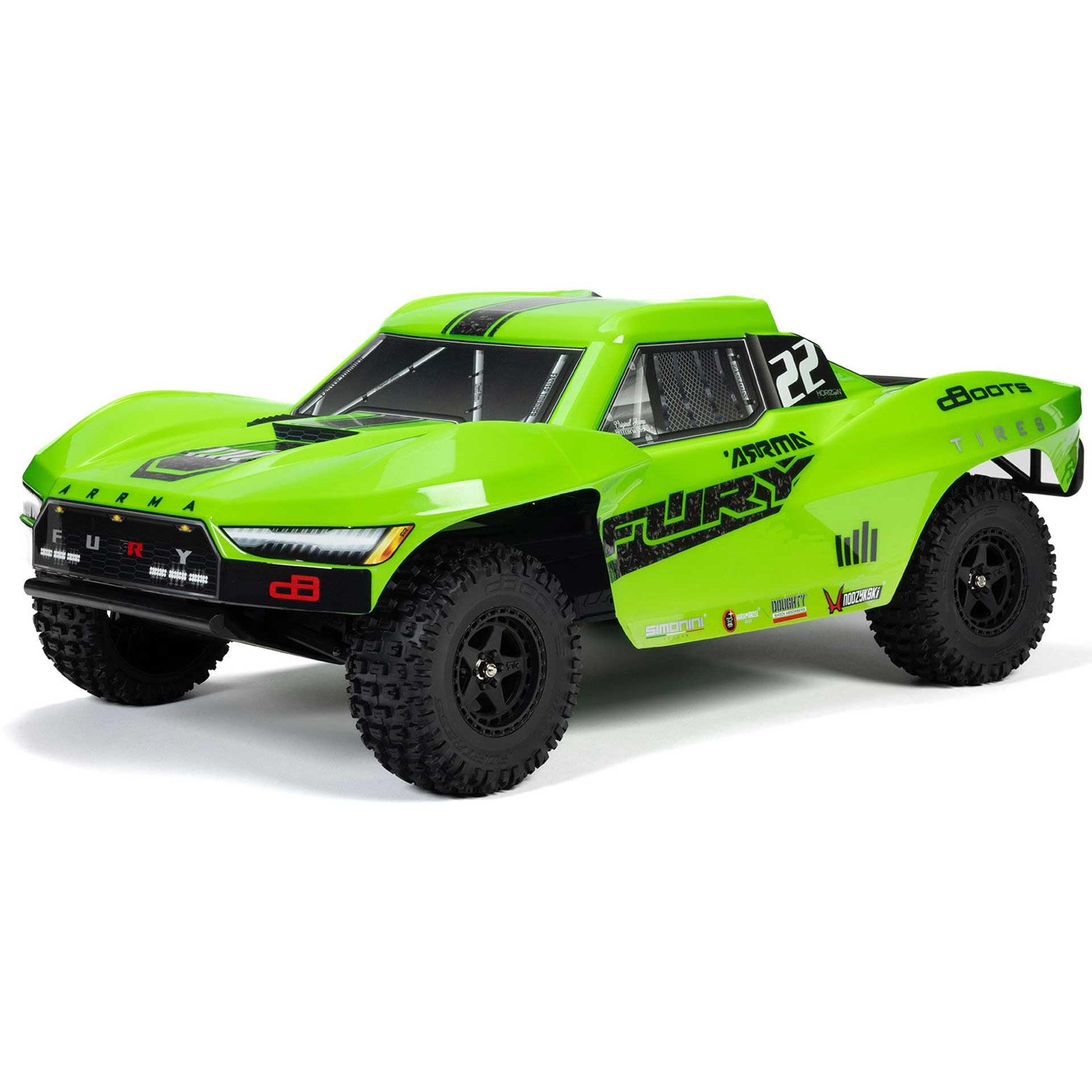 Arrma Short Course Truck Fury Mega 550 2WD, 1:10 (RTR pronto all'uso)
