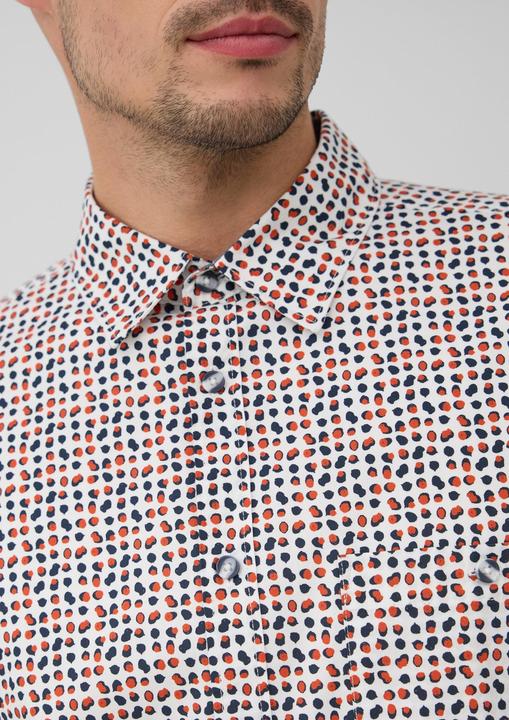 Immagine prodotto s.Oliver Hemd Slim Fit: Gemustertes Hemd aus Baumwollstretch (S)