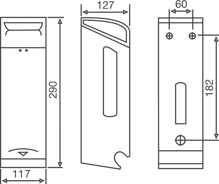 Actual product image Katrin Toilet Paper Dispenser Stainless Steel