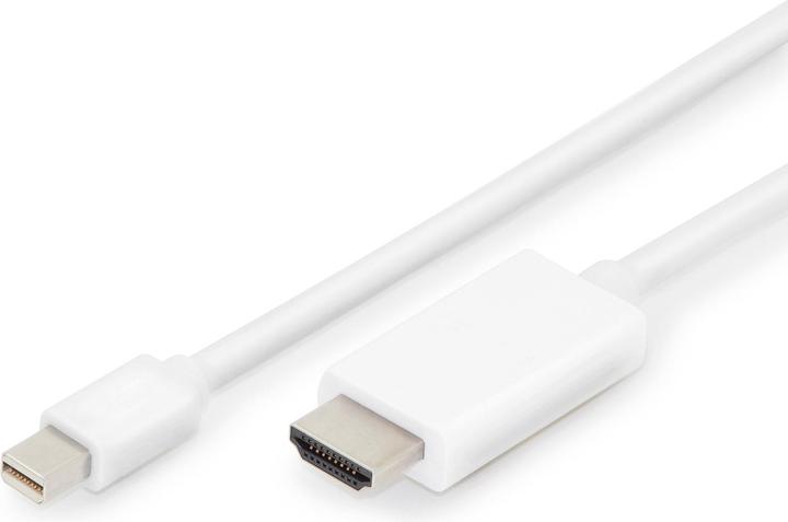 Image du produit Digitus Mini DP cable,mDP - HDMI, 2m (2 m, DisplayPort, HDMI, 1.2)