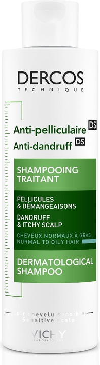 Image du produit Vichy Dercos Shampooing Anti-Pelliculaire cheveux gras (200 ml, Shampoing liquide)
