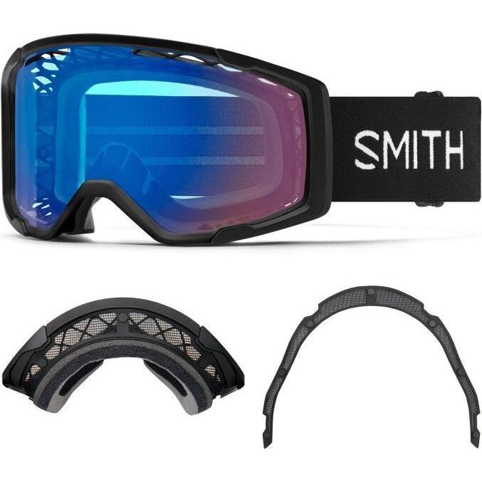 Smith, Unisex, Occhiali sportivi, Rhythm MTB + Dirt Screen - MTB Goggles (Nero), Nero