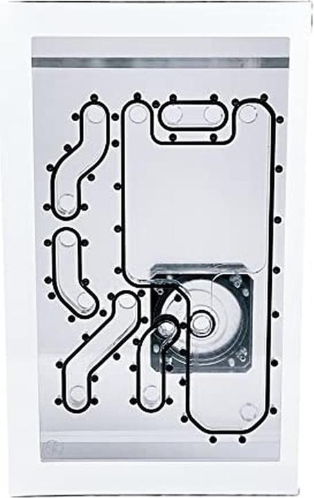 Produktbild Stealkey Customs Lian Li O11D Mini Front MK2 D5 Distroplate - Acrylic - White
