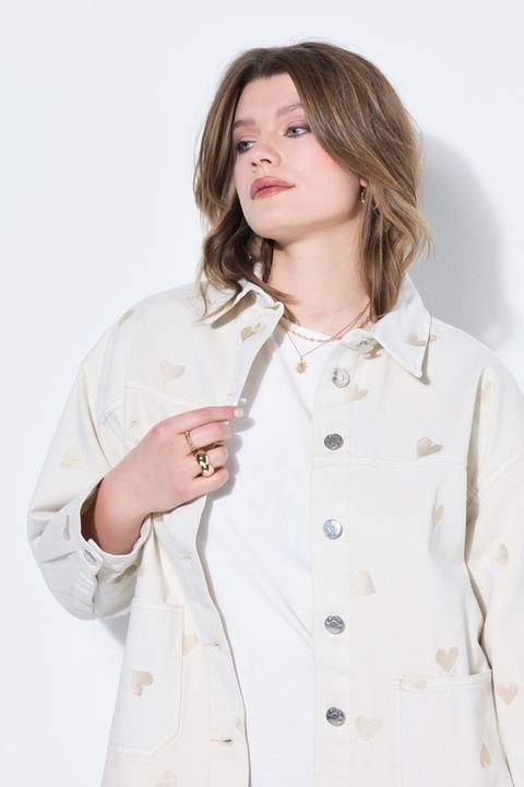 Produktbild Studio Untold Jeansjacke, oversized, Hearts, Heavy Denim (58, 60)