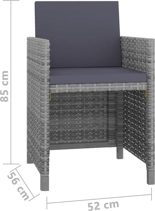 Produktbild vidaXL Gartenmöbel-Set (109 x 109 x 74 cm)