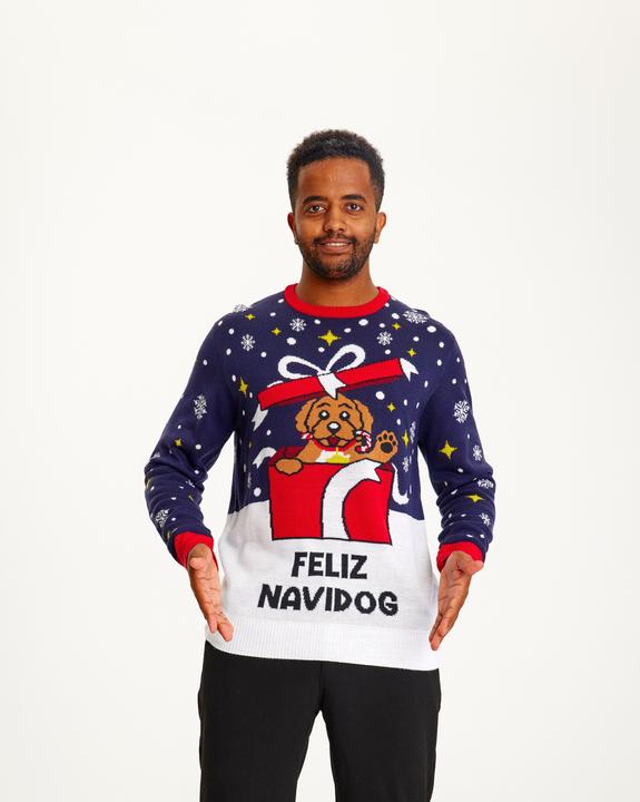 Actual product image Christmas Sweats Feliz Navidog (XS)