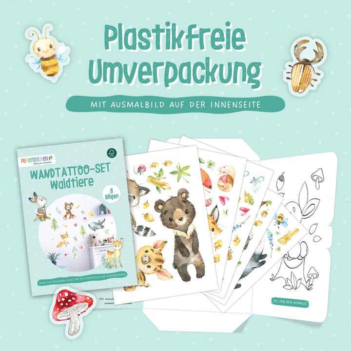 Image du produit Papierdrachen Animaux de la forêt (22 x 30 cm)