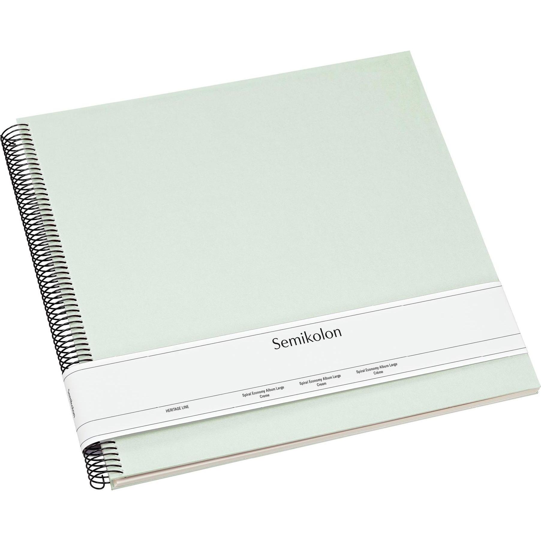 Semikolon, Fotoalbum, FOTORINGBUCH 34x32 25bWEISS MOSS (10 x 15 cm, 9 x 13 cm, 13 x 18 cm)