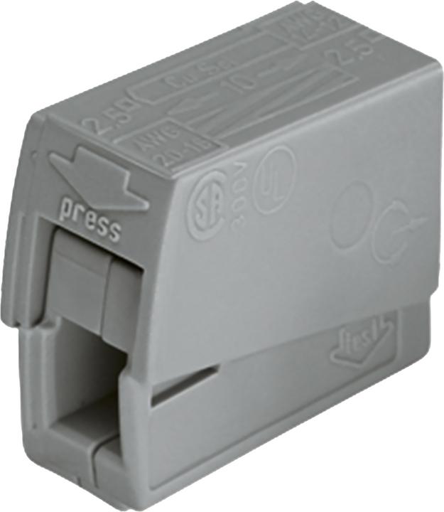 Actual product image Wago Light clamp 0.5 - 2.5mm2 gray, PU 100 pcs.