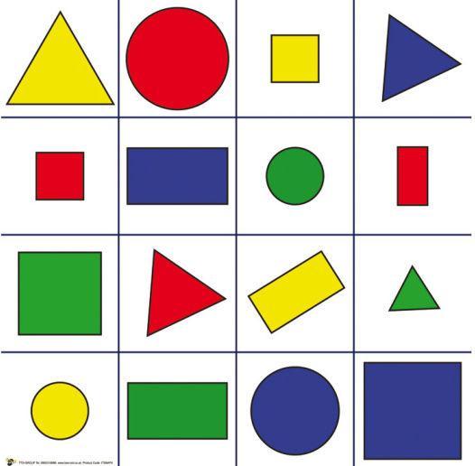 Actual product image TTS Bee-Bot floor mat with geometric shapes (4 - 10 years)