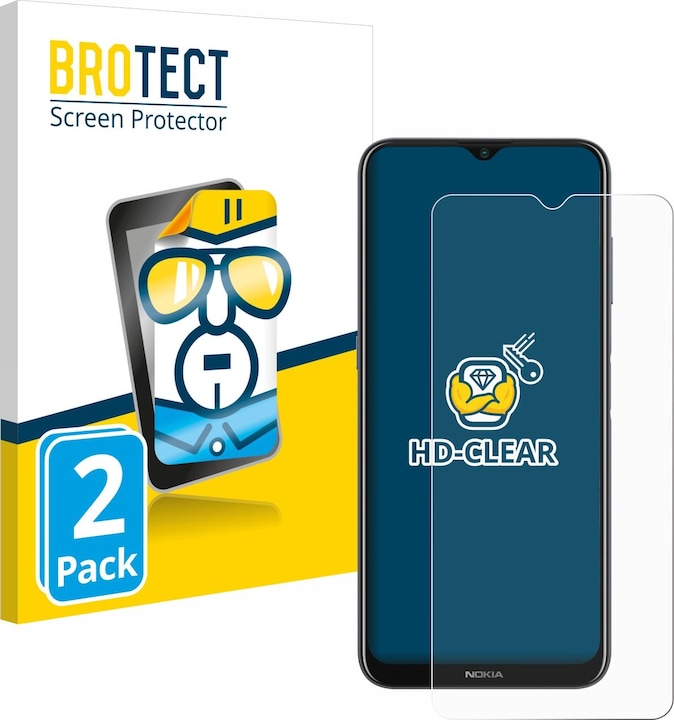 Produktbild BROTECT Schutzfolie Displayschutz Displayschutzfolie Folie Klar Transparent (2 Stück, Nokia G20)