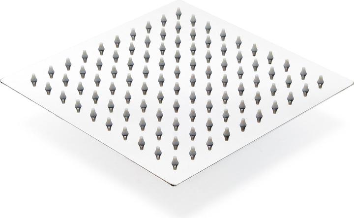 Image du produit Wiltec Pommeau de douche Carré 20x20cm Tête de douche Jet Effet pluie Acier inoxydable Accessoire salle de