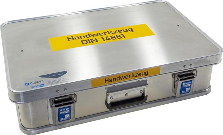 Produktbild Dönges Handwerkzeugkasten DIN 14881-FWKa, komplett in Firebox mit Schaumeinlage