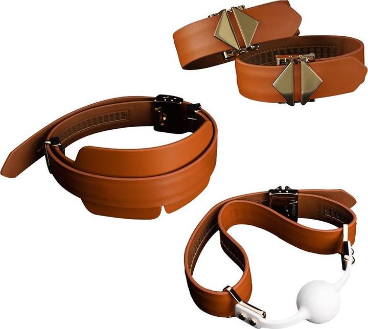 Actual product image Lockink Bondage & FesselSet braun