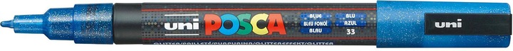 Actual product image Posca Marker PC-3M round tip (Glitter Blue, 1.30 mm, 1 x)