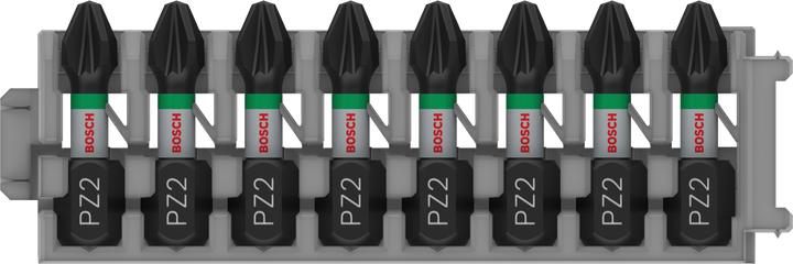 Image du produit Bosch Professional Zubehör Embout de vissage PRO Pozidriv Impact Bit, PZ2, 25 mm, 8 pcs. (Croix Pozidriv PZ)