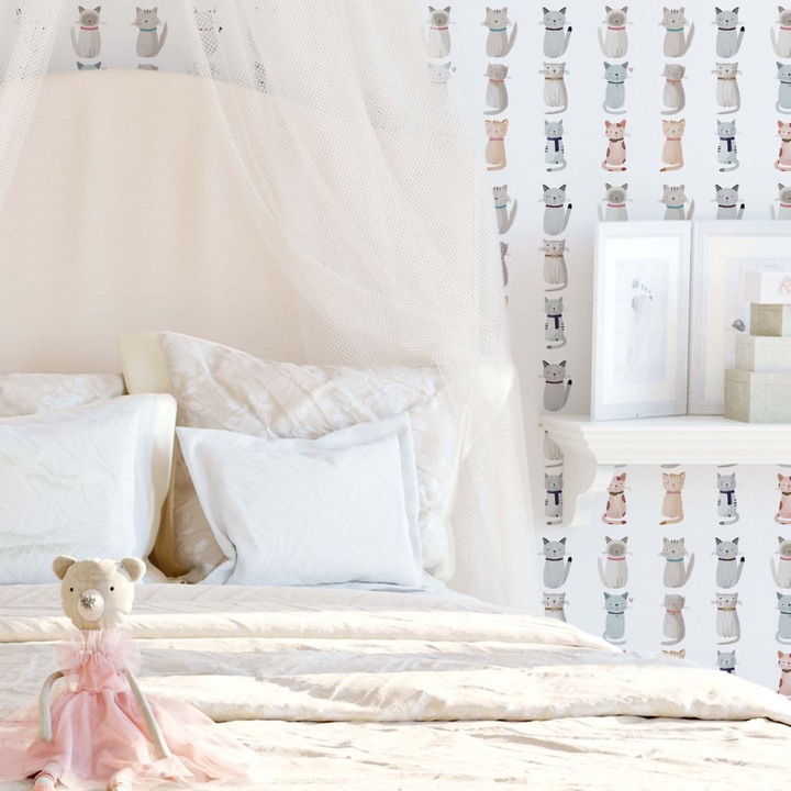 Actual product image Trenddeko Loske - Cat Family (528 x 48 cm)