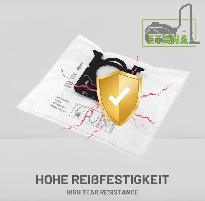 Actual product image Etana I 30 vacuum cleaner bag similar to Swirl PH86/PH96/PH99 I Dust bag incl. 3 Filter (30x)