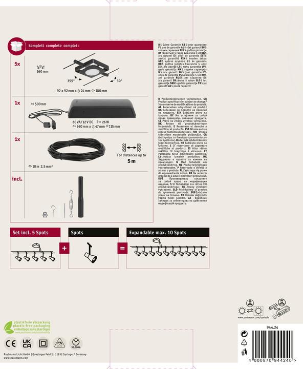 Actual product image Paulmann Luminaires set MacLED