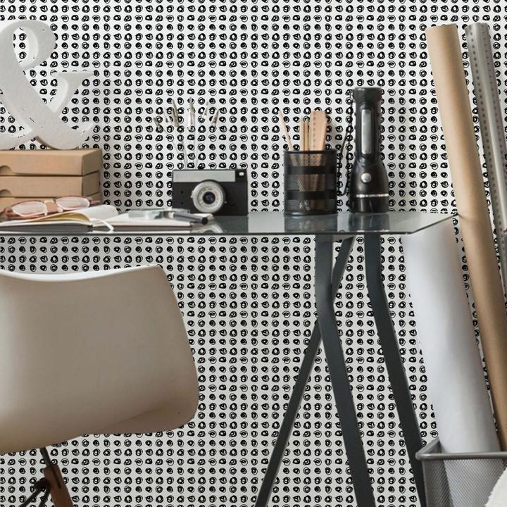 Immagine prodotto Trenddeko Ghirigori - bianco e nero (528 x 48 cm)