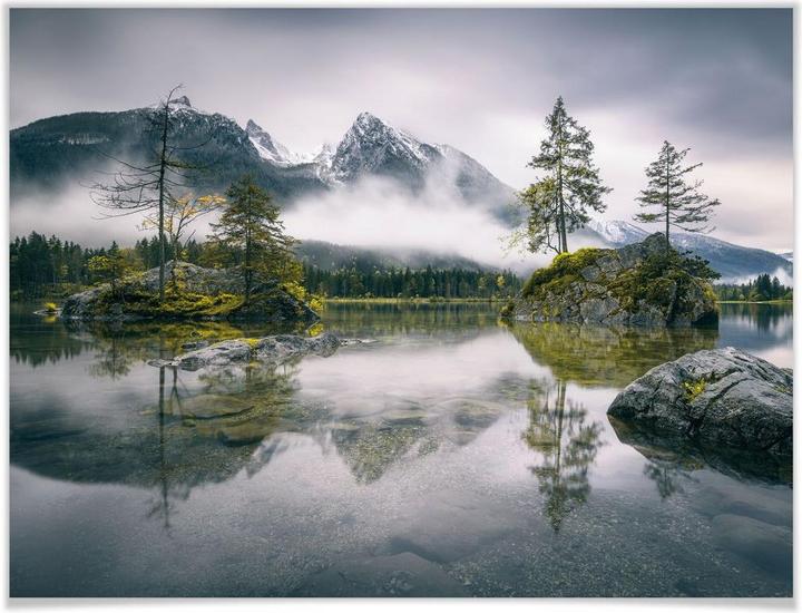 Image du produit Trenddeko Wiemer - brouillard sur Hintersee (80 x 60 cm)