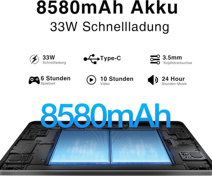 Actual product image Doogee T30 Pro (Tablette 4G - 11", 256 Go, 8 Go RAM) Gris (4G, 11", 256 GB, Grey)