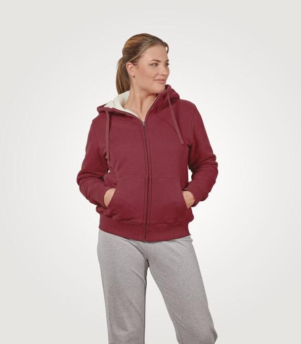Produktbild Artime Sweatjacke mit Teddy-Futter, Kapuze und Känguru-Taschen (S)