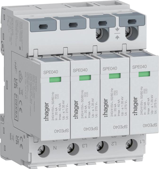 Hager Überspannungsableiter 4P T2 TNS Uc 275V