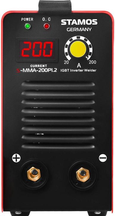 Produktbild Stamos Schweissgerät Elektroden Mobil E Hand Schweissgerät mma LED Display Igbt 200A
