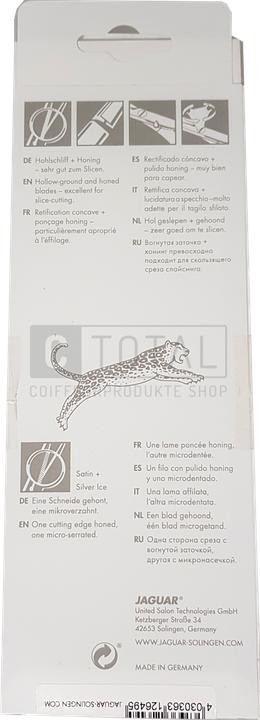 Valeurs nutritives et ingrédients Jaguar Ciseaux Pastell Plus (13.97 cm)