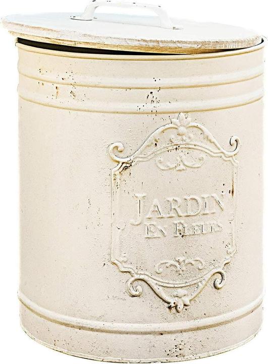 Actual product image Loberon Waste Bin Towson antique white (17 l)