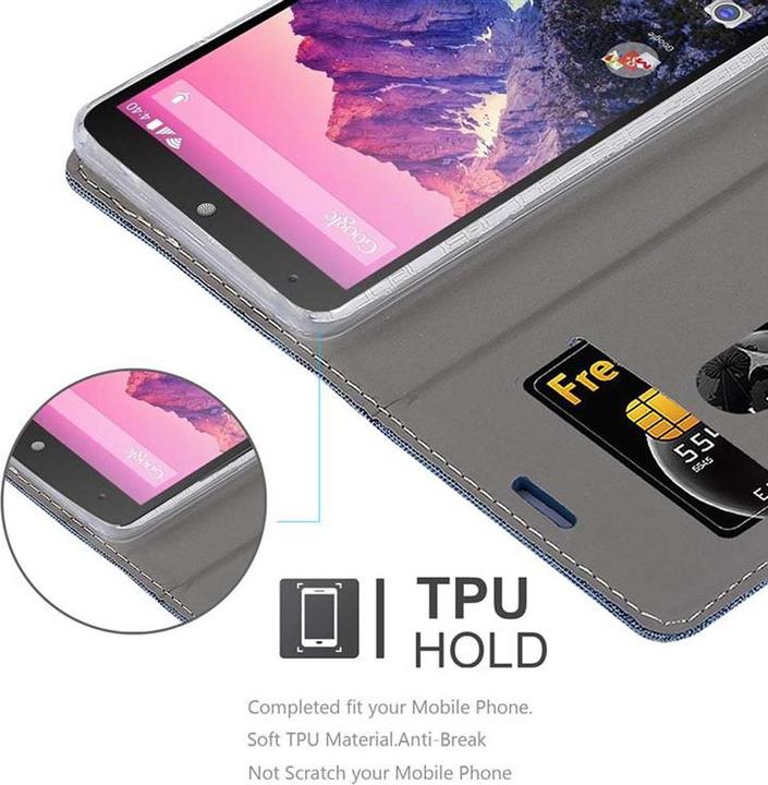 Actual product image Cadorabo Book Jeans Optics Cover (LG Nexus 5)
